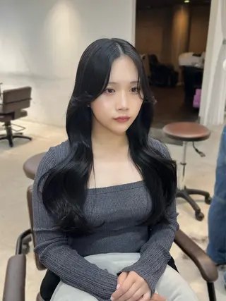 カラー ヘアアレンジ 似合わせ顔まわり カット💛森尾真由美のヘアスタイル