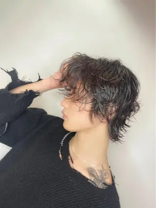 パーマ メンズ &chaLme   心斎橋所属・emi/髪質改善/ 韓国風/艶カラーのヘアスタイル