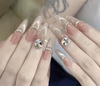 ネイル By moonネイル 🌷ワンホン/韓国風のネイルデザイン