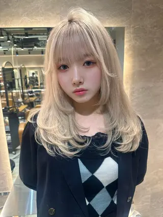 セミロング 銀座副店長/レイヤー /髪質改善/田島のヘアスタイル