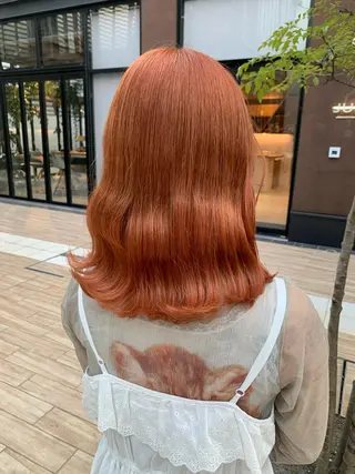 ミディアム カラー ヘアアレンジ yuka .のヘアスタイル