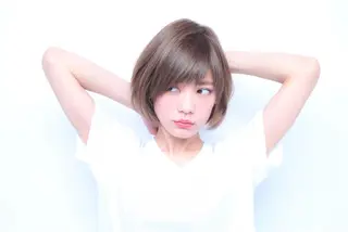 ショート カラー ヘアアレンジ モテ髪透明感❤️ デイズヘアカラーのヘアスタイル