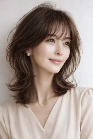 ミディアム M.SLASH菅原 正裕のヘアスタイル