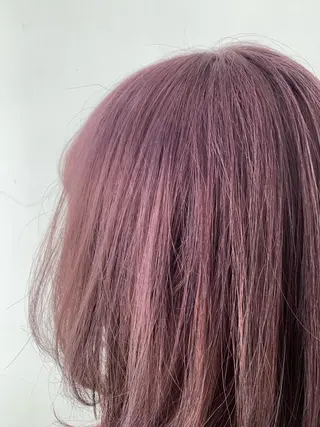 セミロング カラー ヘアアレンジ THE./ブリーチ 透感カラー/髪質改善のヘアスタイル