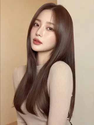 セミロング 縮毛・髪質改善🩰 mai🐰ྀི🤍のヘアスタイル