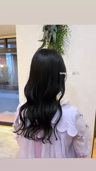 ロング 顔周りカット/ 似合わせ/momo/のヘアスタイル