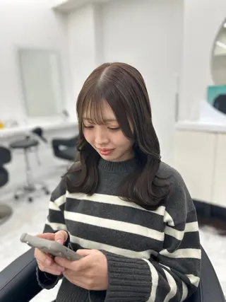 ロング カラー パーマ ヘアアレンジ メンズ キッズ ♥️韓国ヘア レイヤー♥️ゆりのヘアスタイル