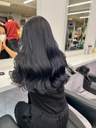 ロング カラー パーマ ヘアアレンジ メンズ 僕なら縮毛矯正してて もブリーチできますのヘアスタイル