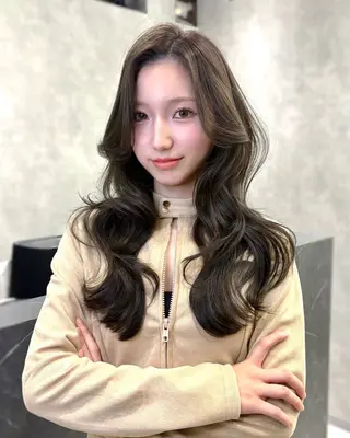 ロング 京都レイヤーカット うえひのヘアスタイル