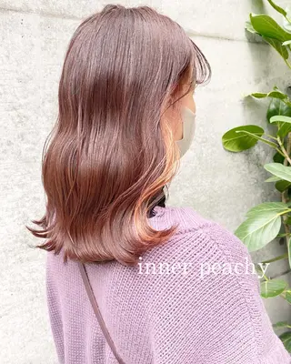 セミロング カラー clomus所属・YUKA艶髪 🌸寛ぎ部屋のヘアスタイル