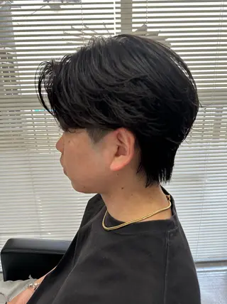 ショート パーマ メンズ ユウ🪄 パーマ指名No1のヘアスタイル