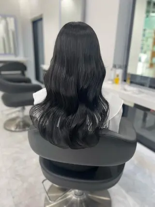 セミロング カラー ヘアアレンジ Ella所属・nana【艶髪】/ レイヤー/縮毛矯正のヘアスタイル