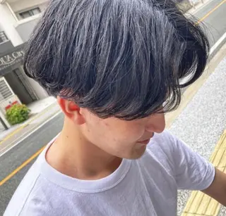 ショート パーマ メンズ 三浦 寛都のヘアスタイル