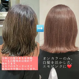 カラー 難波/白髪ぼかし/ KAORIのヘアスタイル