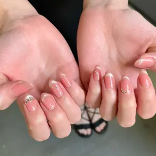 ネイル By moonネイル 🌷ワンホン/韓国風のネイルデザイン