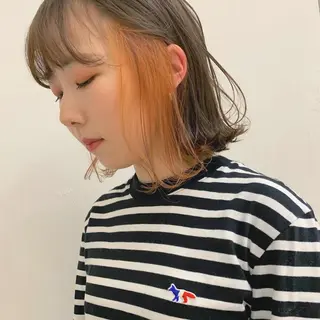 ショート カラー マツエク・マツパ ハイトーン&暗髪🔥 表参道二刀流マエダのヘアスタイル