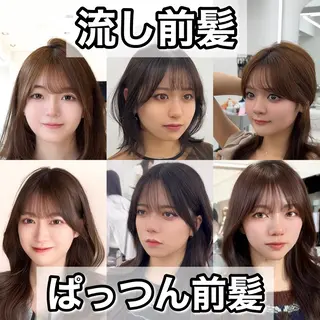 ミディアム カラー ヘアアレンジ 顔周り&ミディアム 特化/池袋/kokiのヘアスタイル