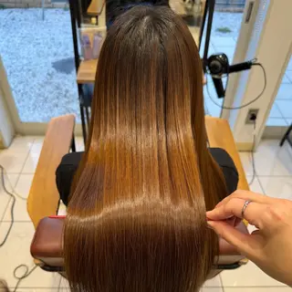 ロング 縮毛矯正/髪質改善 特化/冨島智基のヘアスタイル