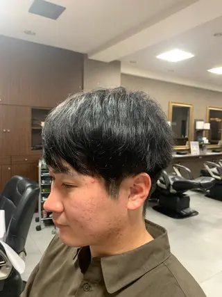 メンズ バーバーショップ涼桜新町店所属・田中大 パーマ/メンズカットのヘアスタイル