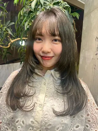 セミロング ヘアアレンジ ROBBY所属・松井美樹/似合わせ ガーリー・韓国のヘアスタイル