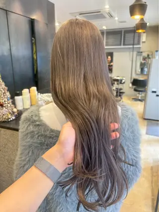 ロング 博多ハイトーンカラー /ブリーチカラーのヘアスタイル