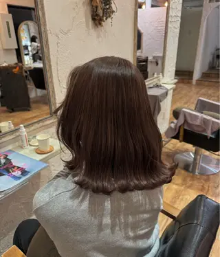 ミディアム カラー 遠藤 彩美/暖色系カラーのヘアスタイル