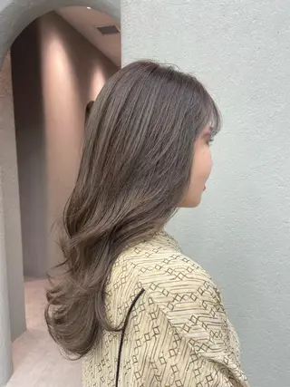 ロング カラー 高松 沙耶のヘアスタイル