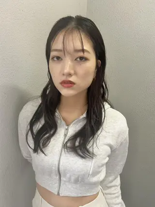 カラー パーマ ロング 🌼U24 ヘアデザインラボのヘアスタイル