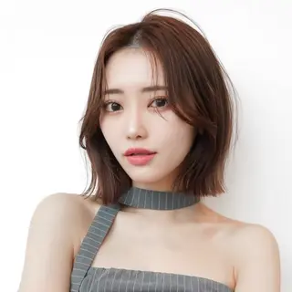 ミディアム 渋谷ボブ/レイヤー ボブ田中航平のヘアスタイル