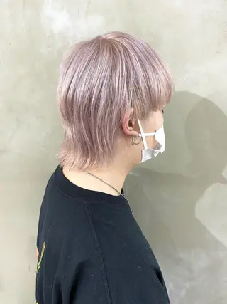 ショート カラー ヘアアレンジ メンズ ササキカズマ〻透明感 〻色落ち〻赤み消しのヘアスタイル