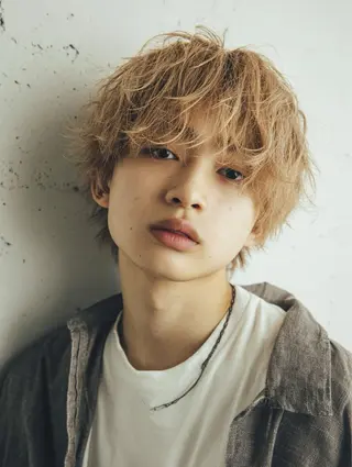 ショート メンズ アレンジ/新宿 透明感カラー/ヤノのヘアスタイル