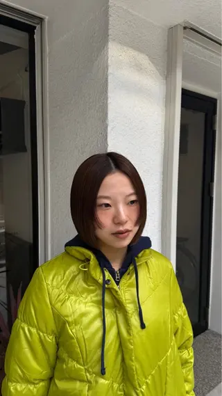 ショート ヒグチ マユのヘアスタイル