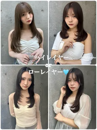 ロング レイヤー/顔周り/ 髪質改善/銀座/サラのヘアスタイル