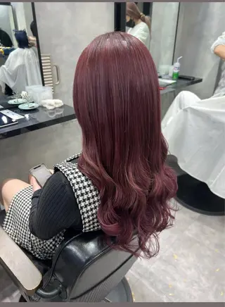 セミロング 濱川響太レディース カットモデルのヘアスタイル