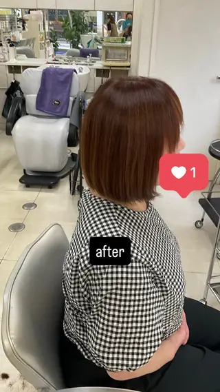 ショート タカハシ リナのヘアスタイル