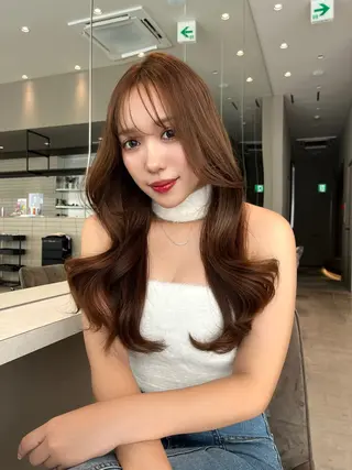 ロング カラー 韓国ヘア/髪質改善 TAKAHIROのヘアスタイル