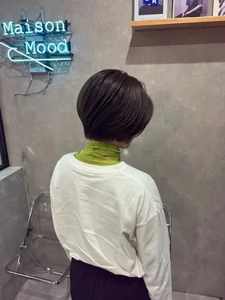 ショート カラー 長谷川 湧のヘアスタイル