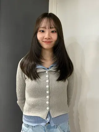 セミロング えり 堀江/ボブ /成人式カラーのヘアスタイル