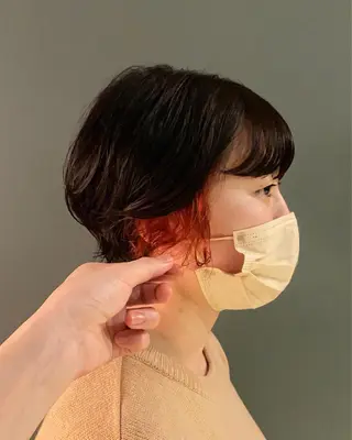 ショート カラー パーマ 吉田一輝 外国人パーマのヘアスタイル