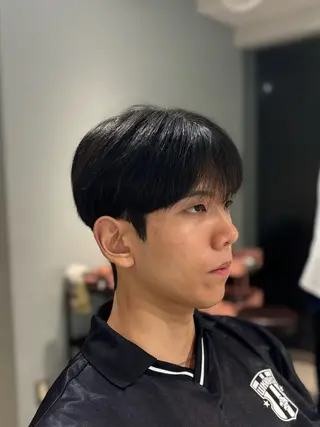 ショート パーマ メンズ 韓国メンズヘア/ ダウンパーマ/歩夢のヘアスタイル