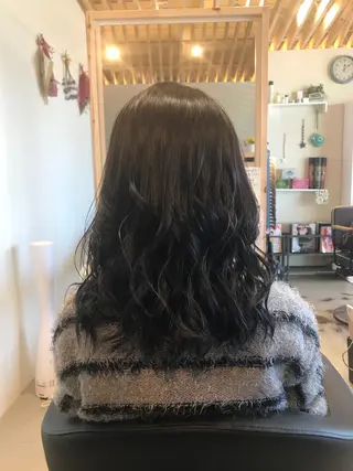 セミロング カラー 関口 友行のヘアスタイル