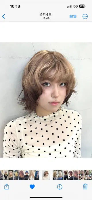 ショート カラー LA KING KYOTO所属・レイヤーカット/ miranのヘアスタイル