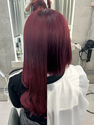 ロング CYM所属・ワンカラー/レイヤー 🩷モエのヘアスタイル