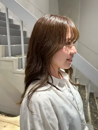 ロング カラー ナチュラルカラー /カット/藤井美冬のヘアスタイル