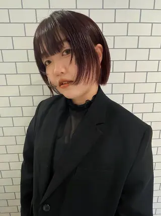 ショート カラー ofF élua所属・もりしま あやかのヘアスタイル