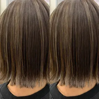 ミディアム ブリーチ無しカラー✨ 美鈴のヘアスタイル