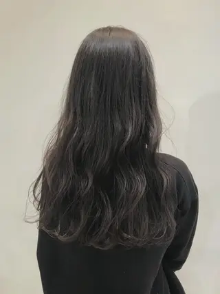 ロング カラー パーマ Lien所属・marika/透明感 カラー/ボブレイヤーのヘアスタイル