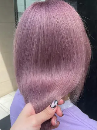 ミディアム 韓国ハイトーン🦋 hikariのヘアスタイル