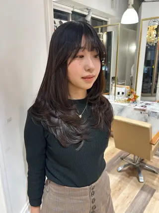 ロング カラー 野田阪神/レイヤー/ ハイライト/yuuのヘアスタイル