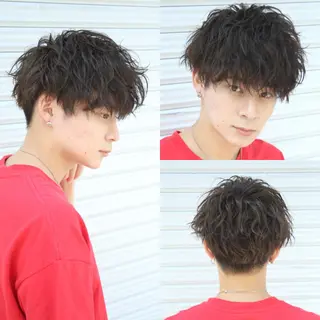 ショート パーマ メンズ 【メンズヘアの匠】 タニ　心斎橋　アメ村のヘアスタイル